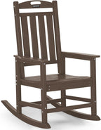 Outdoor Adirondack Rocking Chairs All-Weather HDPE Patio Rocker Chair by ABCPATIO
