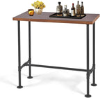 Rustic Dinner Table for Kitchen Dining Room 41.3inch Height Industrial by BOKKOLIK