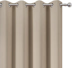 Blackout Curtains 66 x 84 inch/Khaki Curtains Set of 2 Panels/Thermal Insulated - Image 6