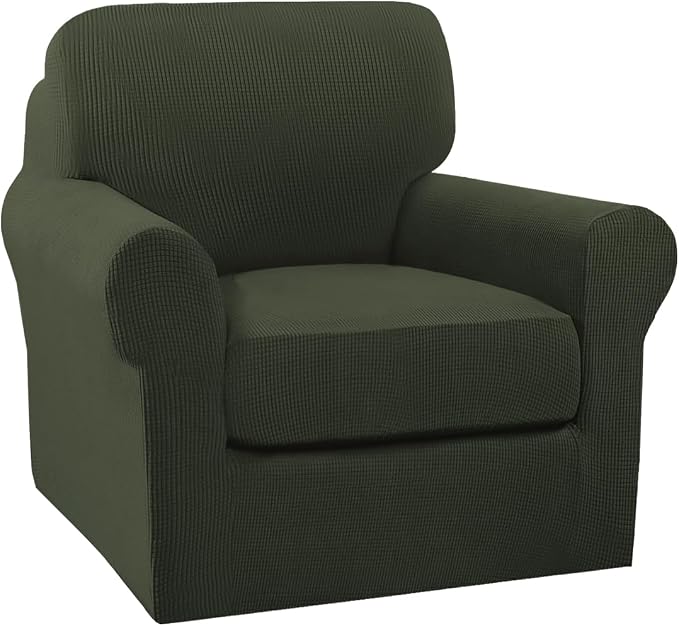 Turquoize 2 Piece Chair Covers Armchair Slipcovers by Turquoize