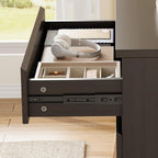 Jocoevol Modern Brown 5 Drawer Dresser - Image 6
