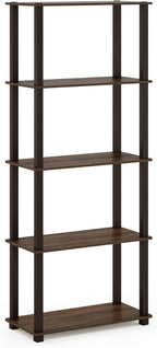 Furinno TURN-S-TUBE Book Shelf, 5-Tier Toolless Storage Shelves - Image 5