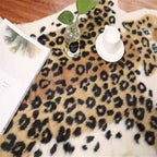 Leopard Print Rug Faux Fur Cowhide Skin Rug Animal Printed Area Rug Carpet - Image 6