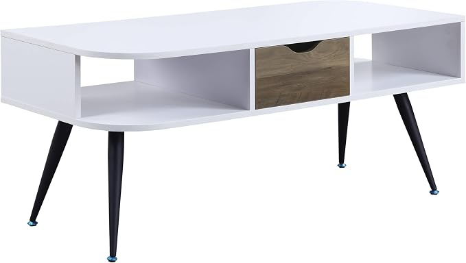 Modern Coffee Table 44 in, Sturdy Metal Frame Center Table - Image 6