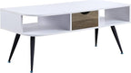 Modern Coffee Table 44 in, Sturdy Metal Frame Center Table - Image 6