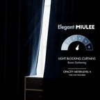 MIULEE Navy Blue Velvet Curtains 52x90 inches Luxury Blackout Curtains | - Image 5