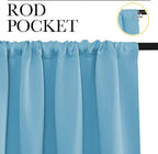 NICETOWN RV Blackout Curtains for Camper Windows, Teal Blue, Kitchen Curtains - Image 2