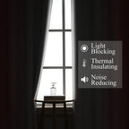 Pink and Greyish White Ombre Blackout Curtains - Image 3