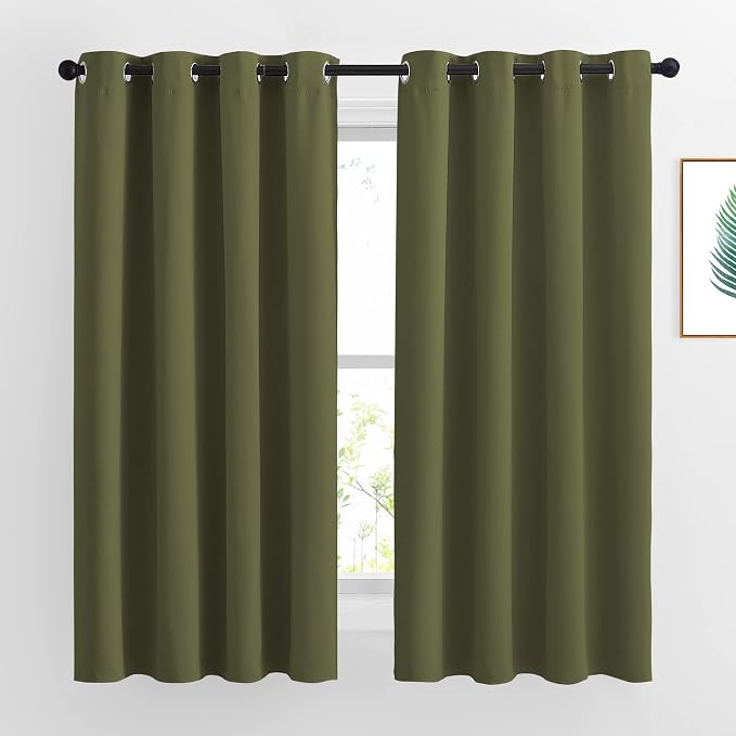 NICETOWN Room Darkening Curtains 63 inches Long by NICETOWN