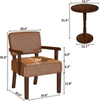 FAGAGA Accent Chair, PU Leather Living Room Chairs Oversize - Image 2