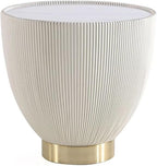 Manhattan Comfort Anderson Modern 18" Round End Table 2.0 | Ceramic Marble by ManhattanComfort