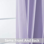 Yakamok Room Darkening Curtains 52x84 inch Length Lilac-Living Room | 2 panels - Image 5