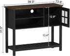 ChooChoo Farmhouse Coffee Bar Cabinet, Buffet Cabinet - Image 2