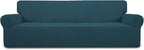 Easy-Going Stretch 4 Seater Oversized Sofa Couch Cover Deep Teal | 1-Piece by Easy-Going