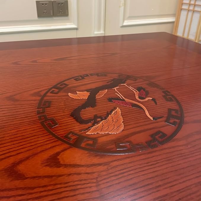 DAMEDAI Square 80X80cm Korean Floor Table Folding Legs Luxury Antique Home - Image 9