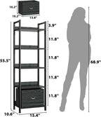 Furologee 5 Tier Bookshelf - Image 3