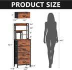 Furnulem Night Stand Set 2, LED Nightstand - Image 3