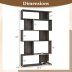 Giantex 5-Tier Bookshelves Set of 2, 10-Cube Geometric Bookcase - Image 3