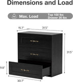 Wooden Dresser with 6 Large Drawers, Storage Cabinet Organizer Sideboard - Image 2