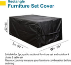 Patio Conversation Set Cover Patio Furniture Set Cover Outdoor Sectional Sofa - Image 3