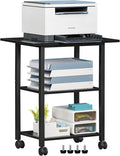 Lerliuo 3-Tier Printer Stand, Industrial Mobile Printer Table by Lerliuo