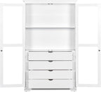 VilroCaz 75'' Tall Kitchen Pantry, Wood Freestanding Kitchen Storage Cabinet - Image 5