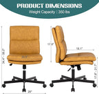 LUCKWIND Armless Office Desk Chair - Image 2