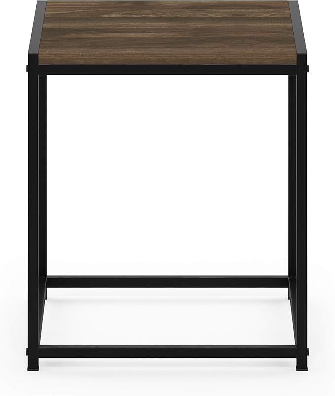 FURINNO Camnus Modern Living End Table, Columbia Walnut, 15.75 in x 15.75 in x - Image 6