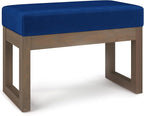 SIMPLIHOME Milltown Small Ottoman Bench by SimpliHome
