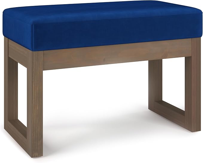 SIMPLIHOME Milltown Small Ottoman Bench by SimpliHome