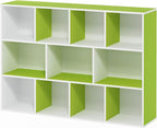 Furinno LUDER Book Shelf, 11-Cube Bookshelf, Reversible Bookcase, 9.4 x 29.1 x - Image 7