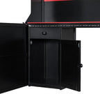 Modern Gaming Loft Bed with Built-in Desk, LED Lighting & Charging Hub –Twin - Image 7