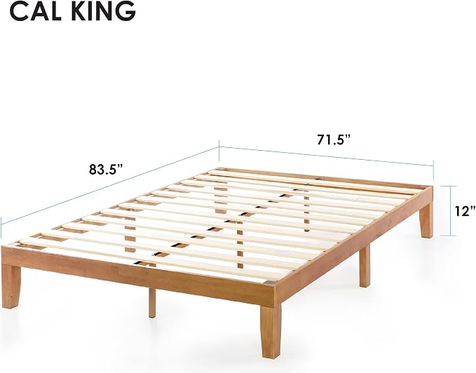 Mellow Naturalista Classic 12 Inch Solid Wood Platform Bed - Image 2