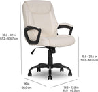 Amazon Basics Classic Puresoft PU Padded Mid-Back Office Chair - Image 3