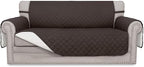 Easy-Going Reversible Couch Cover, 2 Cushion Sofa, Chocolate/Ivory | Oversized by Easy-Going