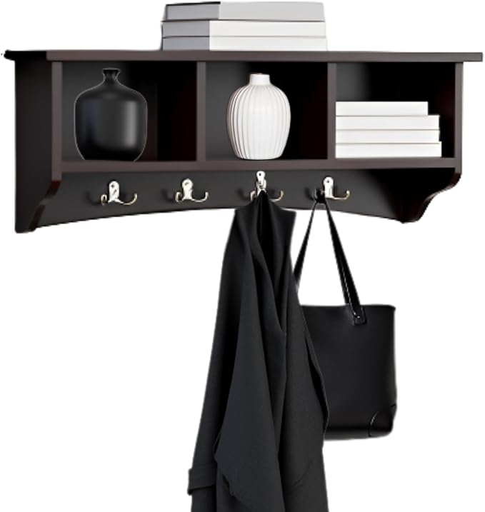 Shaker Cottage Wall-Mounted Coat Rack by AlaterreFurniture