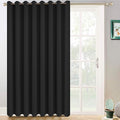 Yakamok Black Room Darkening Curtains 96 inch Sliding Door Drapes | 1 by Yakamok