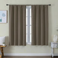 Simplebrand Ava Latte Short Blackout Curtains by Simplebrand