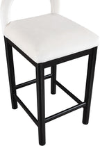 Meridian Furniture 11035Cream-C Conrad Collection Art Deco Counter Stool - Image 8