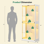 Lamtor 69-inch Glass Display Cabinet – Curio Cabinet - Image 2