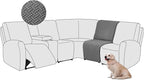 ALIECOM 100% Waterproof Recliner Sectional Couch Covers L Shape Stretch Corner by ALIECOM