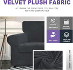 ZNSAYOTX Luxury Velvet Chair Slipcovers - Image 3