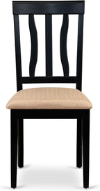 East West Furniture ANC-BLK-C Antique Dining Chairs - Image 4