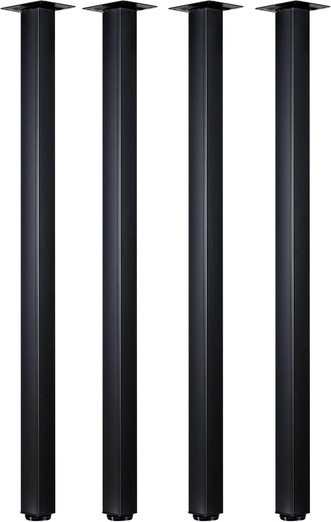 LCSDLHLSY Table Legs 36 inch, Heavy Duty Furniture Legs, Adjustable Square Desk by LCSDLHLSY