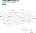 Belffin Oversized Modular Sectional Couch Sleeper Sofa - Image 2