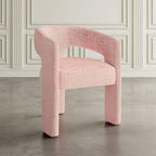 Jofran Gwen Jacquard Upholstered Accent Chair, Modern Luxury Plush Sculptural - Image 8