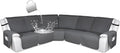 HDCAXKJ 100% Waterproof Reclining Sectional Couch Covers L Shape Recliner Sofa by HDCAXKJ
