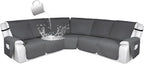 HDCAXKJ 100% Waterproof Reclining Sectional Couch Covers L Shape Recliner Sofa by HDCAXKJ