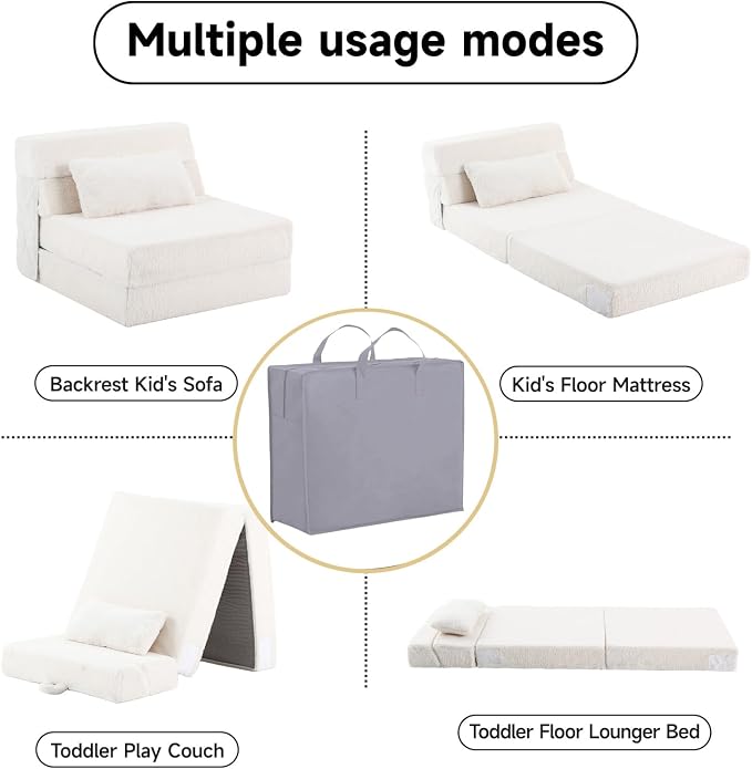 Tiita Convertible Folding Kids Sofa Bed - Image 5
