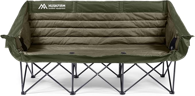 Huskfirm 3 Person Camping Chairs Folding Double Camping Chair Portable - Image 7